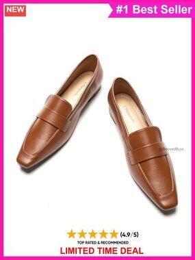 C.Paravano Penny Loafers for Women Flat Shoes Slip Ons Business Mocc